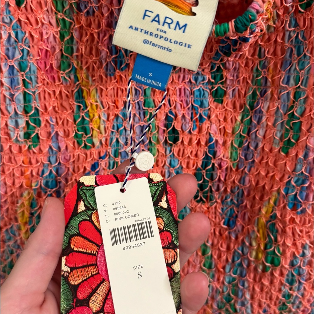 FARM Rio Vibrant Multicolor Ruffled Mini Skirt - Picture 2 of 2